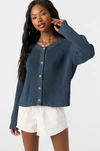 O'neill Women's Kerris Long Sleeve Sweater In Slate