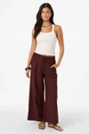 O'neill Women's Kree Drawstring Pull-on Pants In Brown