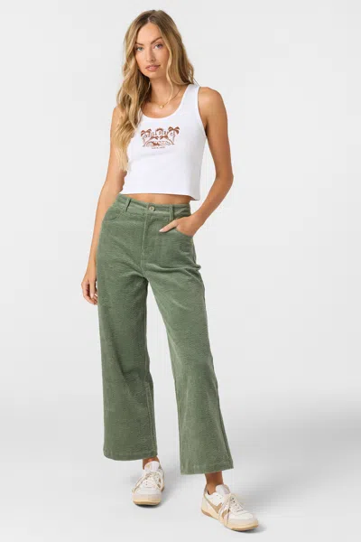 O'neill Langford Cord Pants In Sea Spray In Green