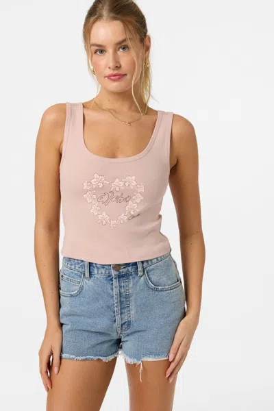 O'neill Women's Leah Hawaii Scoopneck Tank Top In Pink