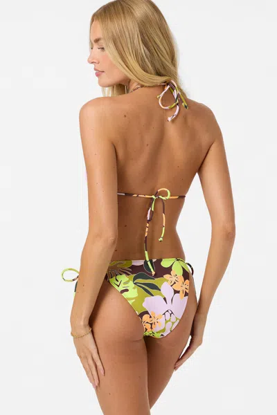 O'neill Women's Leah Tropical Maracas Medium Bottoms, Size 2xl, Elastane/polyamide, Best Women's Swimwear, B In Multi