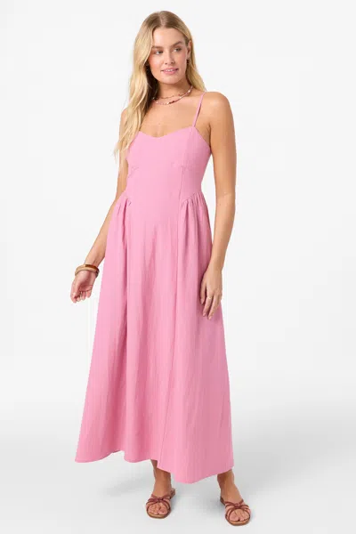 O'neill Women's Linden Solid Dress Midi Dress In Pink