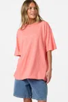 O'neill Women's Linear Scape Oversized T-shirt In Pink