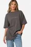 O'neill Linear Scape Graphic Oversized T-shirt In Gray