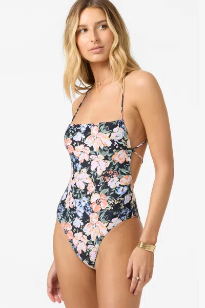 O'neill Women's Liz Floral Marbella One-piece In Black