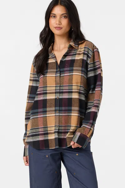 O'neill Women's Logan Flannel Long Sleeve Top In Multi