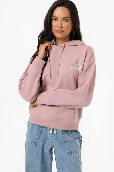 O'neill Women's Long Board Drift Hoodie In Pink