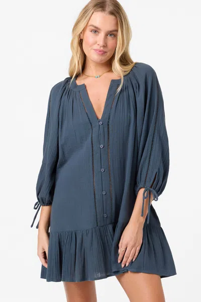 O'neill Women's Lou Mini Cover-up Dress In Gray