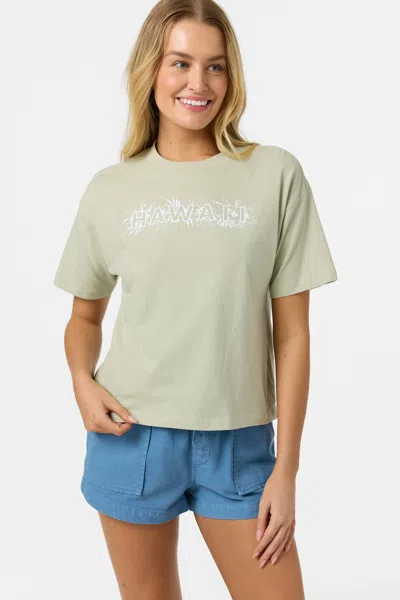 O'neill Women's Lux Hawaii Easy T-shirt In Green