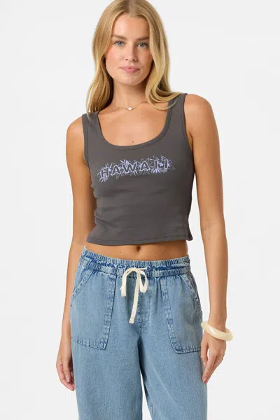 O'neill Women's Lux Hawaii Scoopneck Tank Top In Gray
