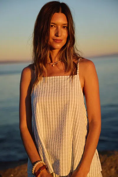 O'neill Women's Martina Plaid Tank Top In White