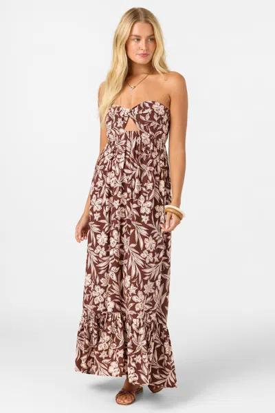 O'neill Women's May Maxi Dress In Chocolate