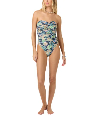 O'neill Mermaid Floral Ubud One-piece Swimsuit In Blue