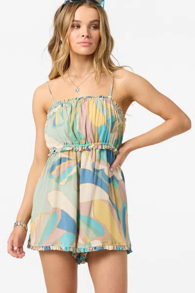 O'neill Micah Butterfly Romper In Green