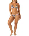 O'neill Women's Mila Floral Venice Reversible Bikini Top