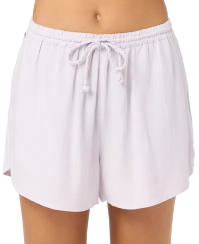 O'neill Women's Millie Viscose-linen Pull-on Shorts In Lavender Blue