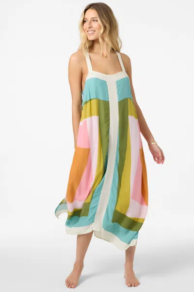 O'neill Women's Miranda Dress, Size Large, Viscose In Multi