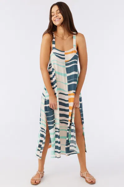 O'neill Women's Miranda Midi Printed Cover-up Dress, Size Small, Viscose In Multi