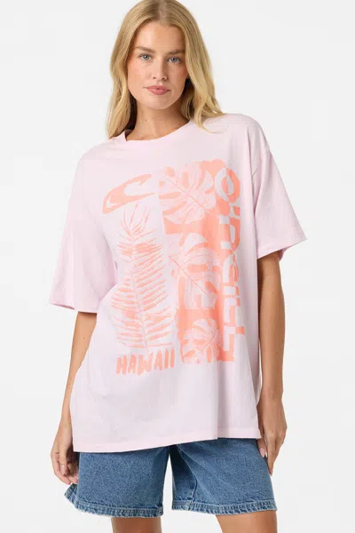 O'neill Women's Monstera Hawaii Oversized T-shirt In Pink