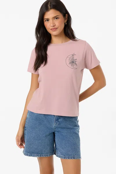 O'neill Women's Moon Flower T-shirt In Pink