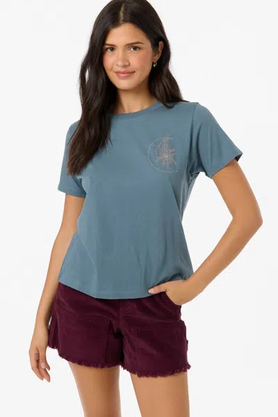 O'neill Women's Moon Flower T-shirt In Blue