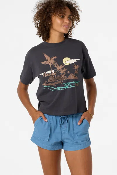 O'neill Women's Motu Hawaii Easy T-shirt In Black