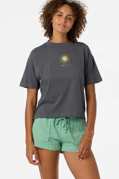 O'neill Women's Easy Cotton Jersey Top In Gray