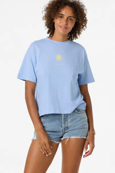O'neill Women's Mystic Sun Easy T-shirt In Blue