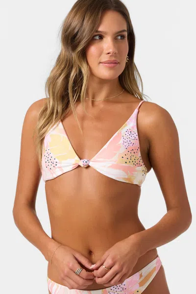 O'neill Women's Newport Pismo Bralette Bikini Top, Size Medium, Elastane/polyamide, Best Women's Swimwear, B In Multi
