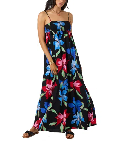O'neill Women's Nickie Square Neck Floral Dress In Black