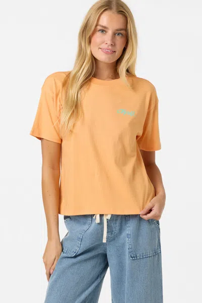 O'neill Women's  Surf Co Easy T-shirt In Orange