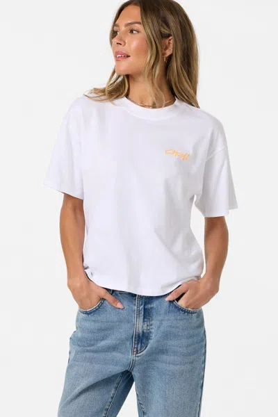 O'neill Women's  Surf Co Easy T-shirt In White