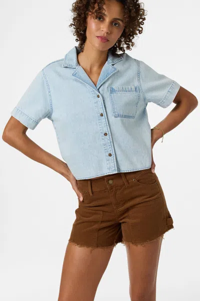 O'neill Og Channing Denim Camp Shirt In Blue