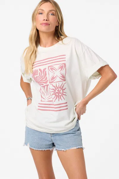 O'neill Women's O'riginals Elements Oversized T-shirt In White