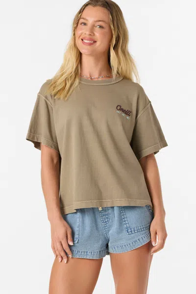 O'neill Women's O'riginals Lefty Boxy T-shirt In Shroom