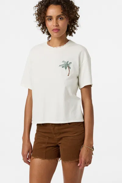 O'neill Women's O'riginals Palms Away Easy T-shirt In White