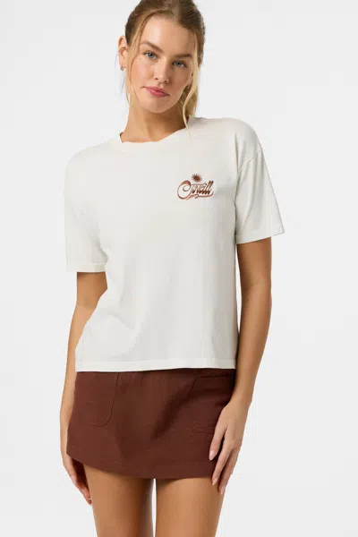 O'neill Women's O'riginals Radical Sun Easy T-shirt In White