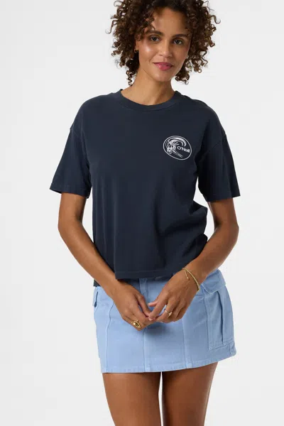 O'neill Women's O'riginals Salty Circle Surfer Easy T-shirt In Blue