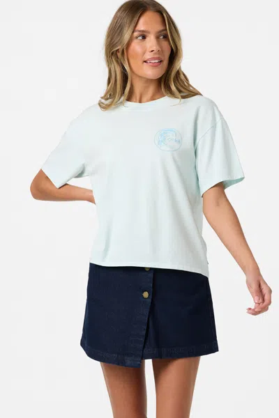 O'neill Women's O'riginals Salty Circle Surfer Easy T-shirt In Blue