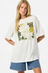 O'neill Og Scape Oversized Graphic Tee In White