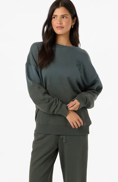 O'neill Women's O'riginals Vintage Oversized Crew Neck Fleece In Hunter Green