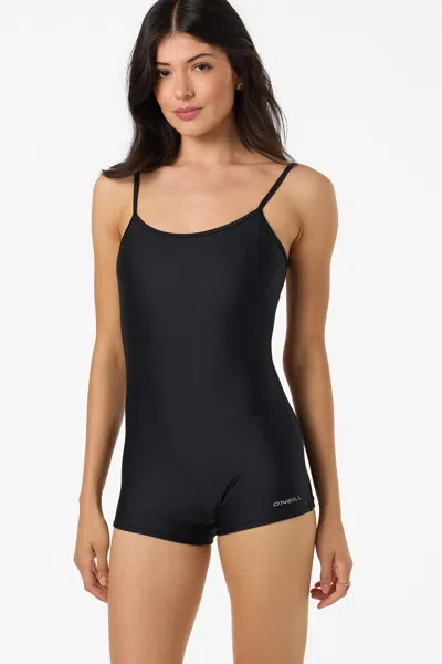 O'neill Women's Performance Surf Shadow Bay One-piece In Black