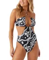 O'neill Quinn Tropical San Cemente One-piece Swimsuit In Black