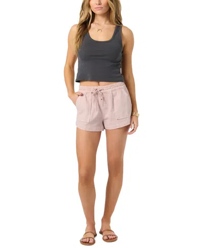 O'neill Women's Relaxed Woven Pull-on Shorts In Pink