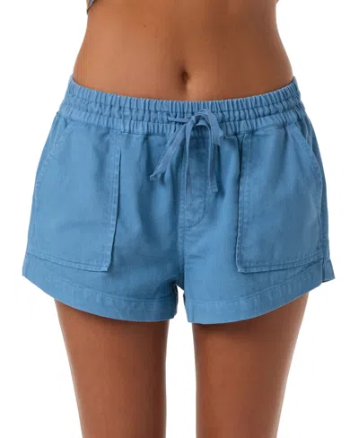 O'neill Women's Relaxed Woven Pull-on Shorts In Blue