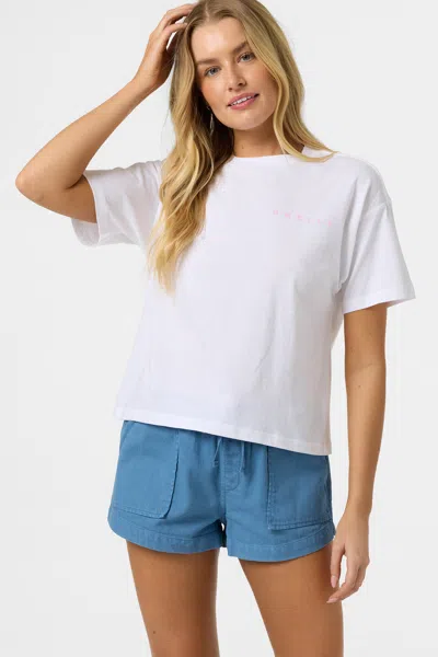 O'neill Women's Rivi Hawaii Easy T-shirt In White