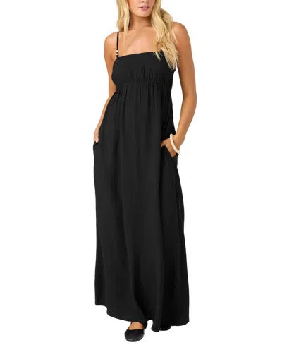 O'neill Women's Rori Beaded-strap Maxi Dress In Black