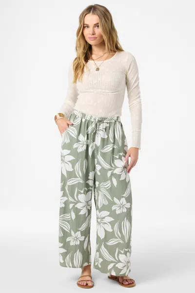 O'neill Women's Rosalie Floral Pants In Green