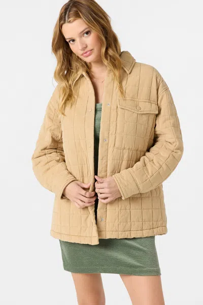O'neill Rya Quilted Jacket In Brown