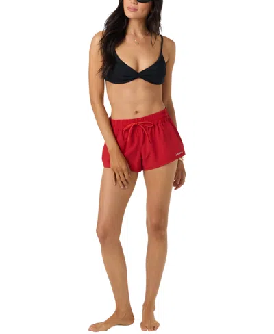 O'neill Women's Saltwater Balboa 2 Pull-on Swim Boardshorts In Red